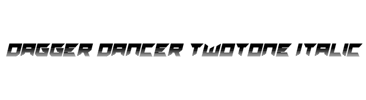 Dagger Dancer Twotone Italic  フリーフォントのダウンロード