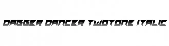 Dagger Dancer Twotone Italic  Descarca Fonturi Gratis