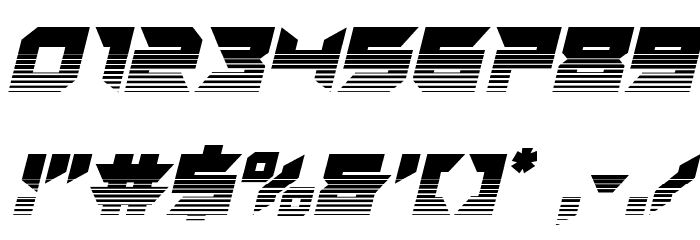 Dagger Dancer Twotone Italic Font OTHER CHARS