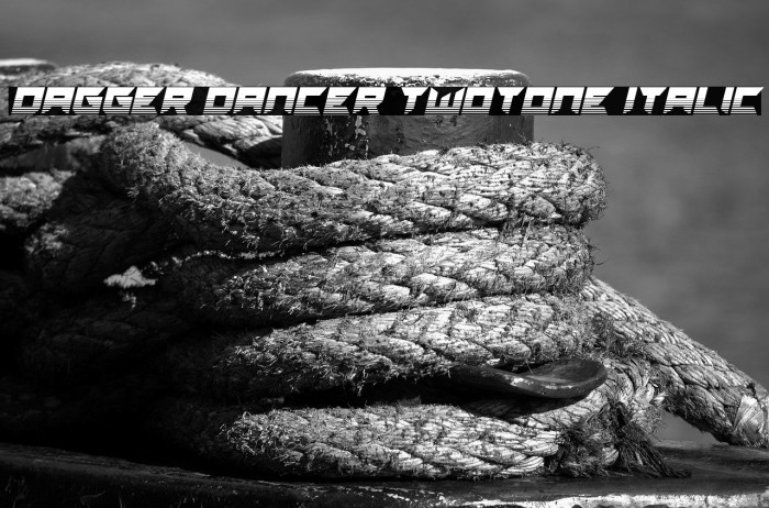 Dagger Dancer Twotone Italic Example 2