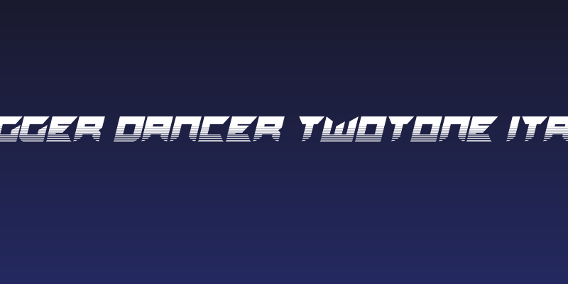 Dagger Dancer Twotone Italic Social Header