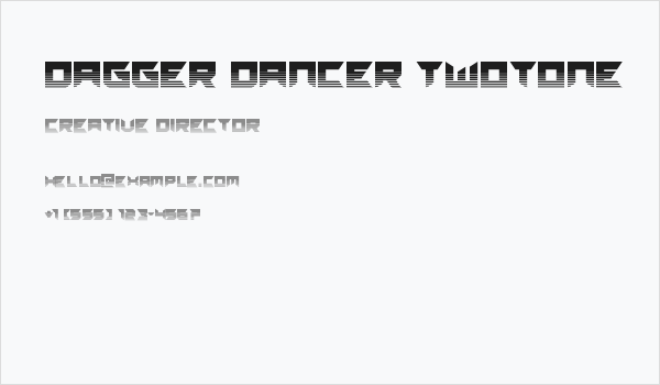 Dagger Dancer Twotone Business Card