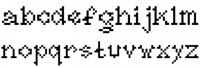 Dagger 字体 小写