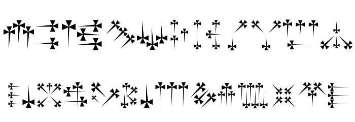 Daggers Regular Font LOWERCASE