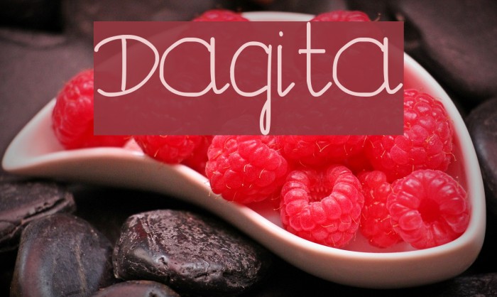 Dagita Font examples