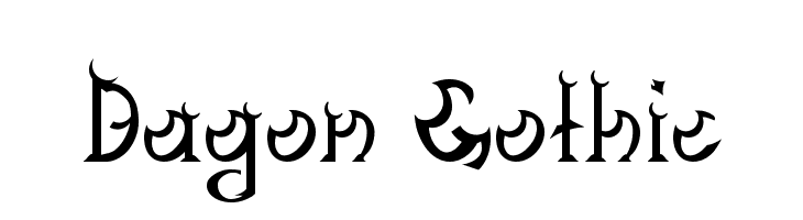 Dagon Gothic  لخطوط تنزيل
