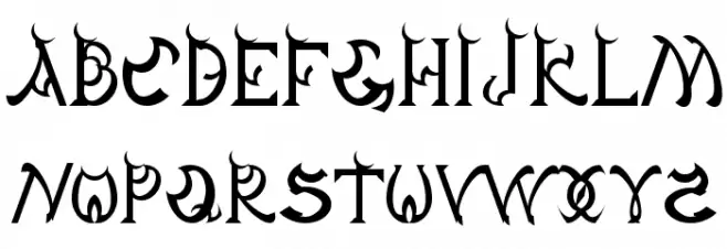 Dagon Gothic 字体 大写