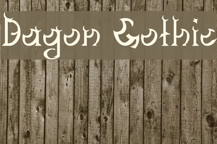 Dagon Gothic Font examples