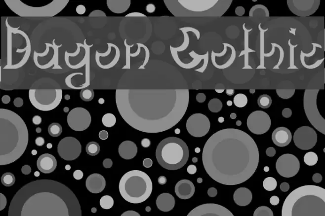 Dagon Gothic Font examples