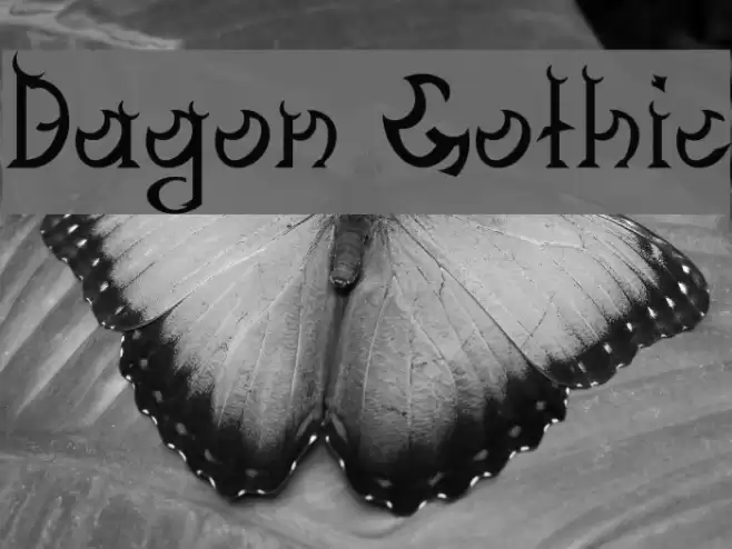 Dagon Gothic Font examples