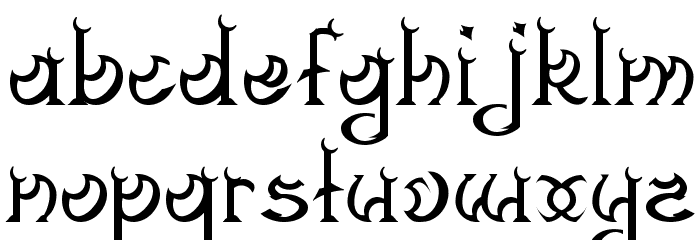 Dagon Gothic Font LOWERCASE