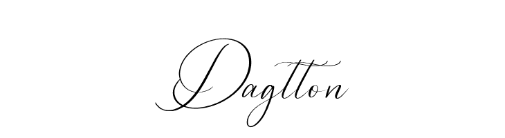 Dagtton  免费字体下载