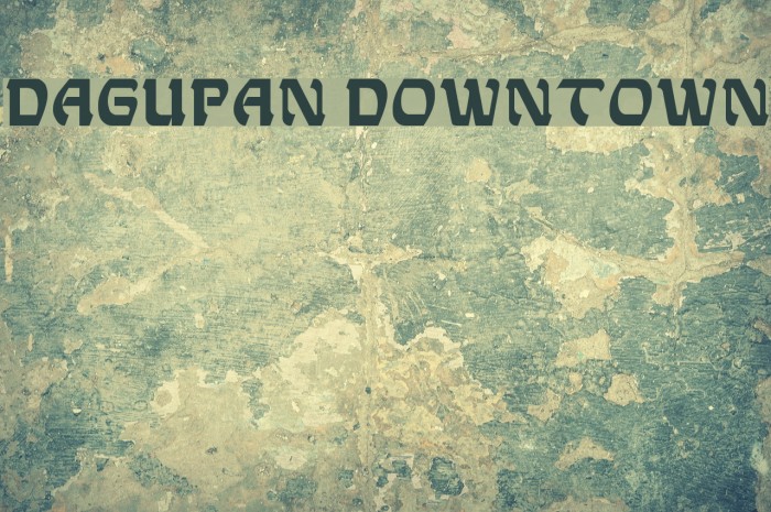 Dagupan Downtown Font examples