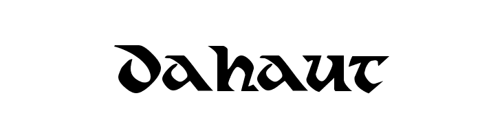 Dahaut  Frei Schriftart Herunterladen
