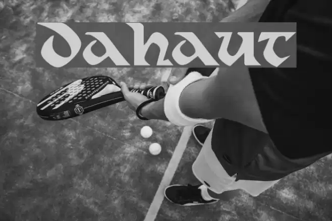 Dahaut Font examples