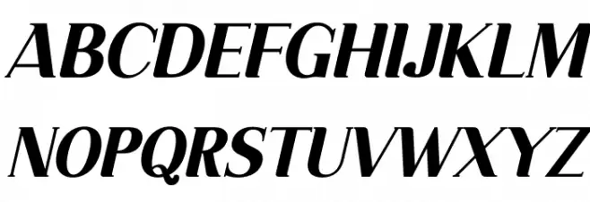 Dahlia Regictik Italic Шрифта ВЕРХНИЙ