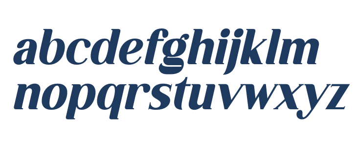 Dahlia Regictik Italic Lowercase