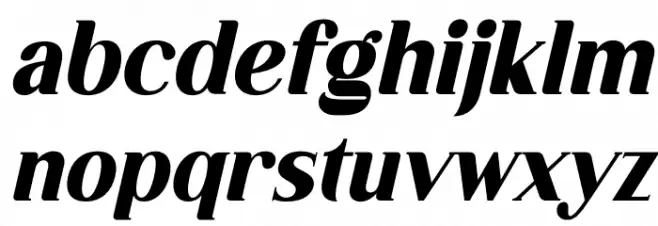 Dahlia Regictik Italic Caratteri MINUSCOLO