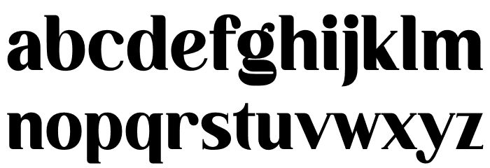Dahlia Regictik Font LOWERCASE