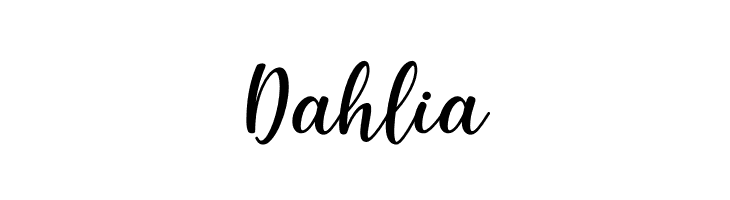Dahlia  नि: शुल्क फ़ॉन्ट्स डाउनलोड