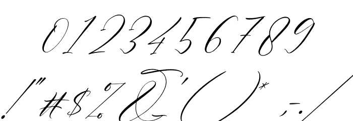 Dahliakeys Italic Font OTHER CHARS