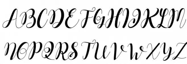 Dahllia Claire Italic Fonte MAIÚSCULAS