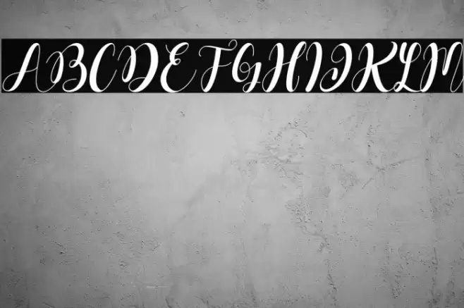 Dahllia Claire Italic Font examples