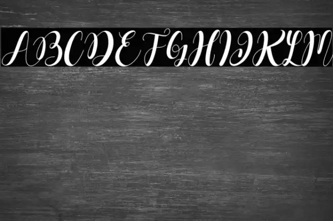 Dahllia Claire Italic Font examples