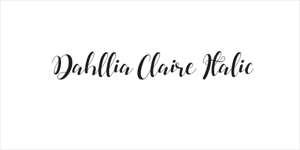 Dahllia Claire Italic Logo