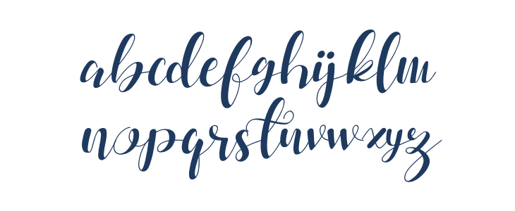 Dahllia Claire Italic Lowercase