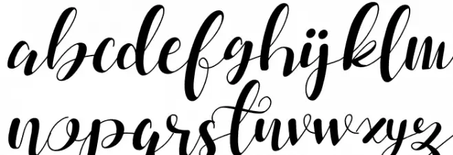 Dahllia Claire Italic फ़ॉन्ट लोअरकेस