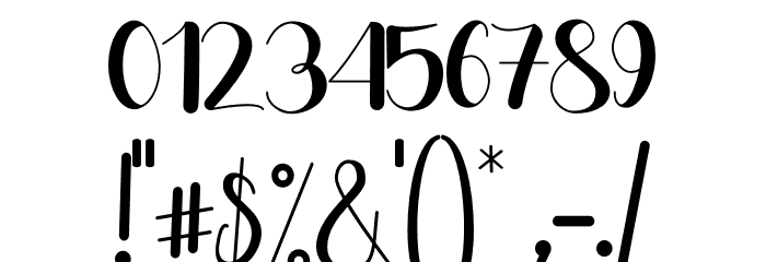 Dahllia Claire Font OTHER CHARS
