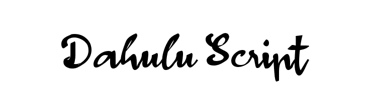 Dahulu Script  font caratteri gratis
