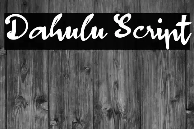 Dahulu Script Example 1