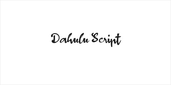 Dahulu Script Logo