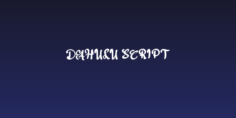 Dahulu Script Social Header