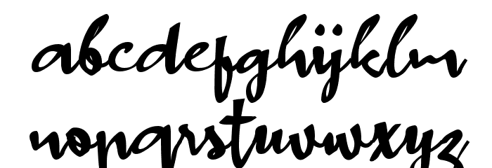 Dahulu Script Font LOWERCASE