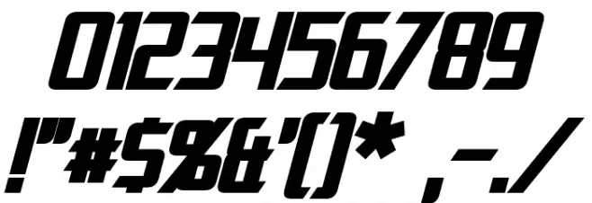 Dai-Atlas Bold Italic Font OTHER CHARS