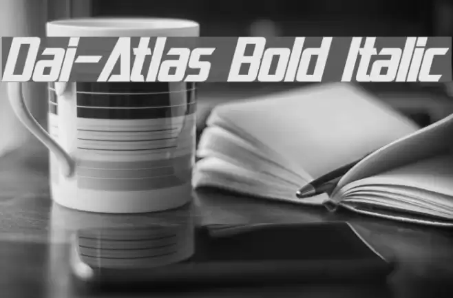 Dai-Atlas Bold Italic Font examples