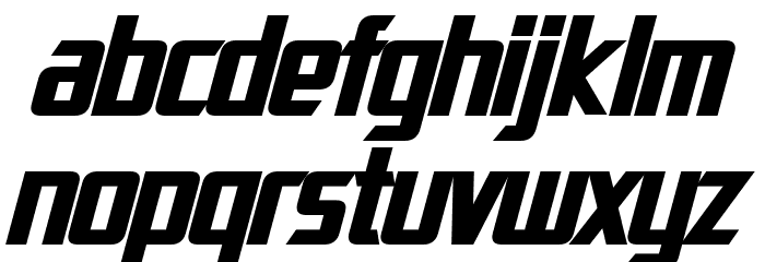 Dai-Atlas Bold Italic Font LOWERCASE