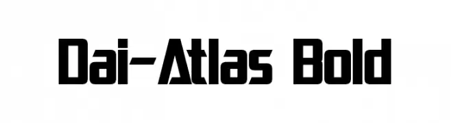 Dai-Atlas Bold  Descarca Fonturi Gratis