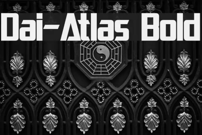 Dai-Atlas Bold Font examples