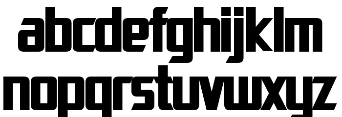Dai-Atlas Bold Font LOWERCASE