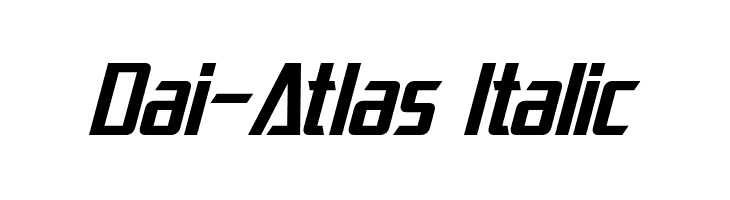 Dai-Atlas Italic  免费字体下载