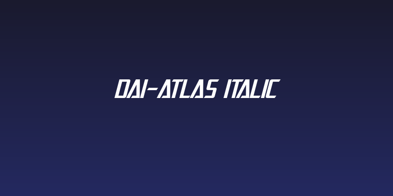 Dai-Atlas Italic Social Header