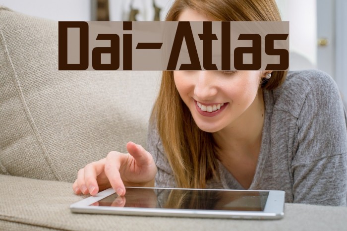Dai-Atlas Font examples