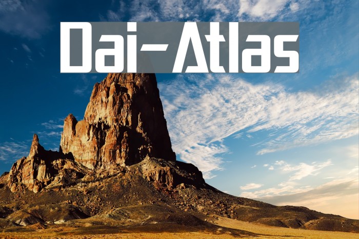 Dai-Atlas Font examples