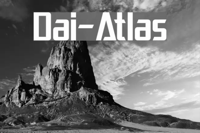Dai-Atlas Font examples