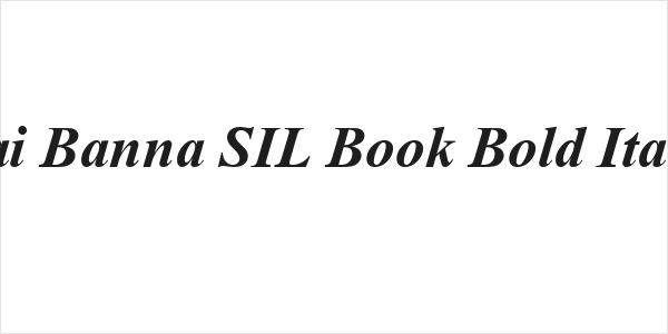 Dai Banna SIL Book Bold Italic Logo