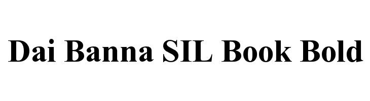 Dai Banna SIL Book Bold Font